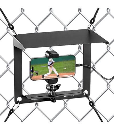 NEEWER Phone Fence Mount - Sports Camera Mount For Chain Link Fences, Compatible With Game Changer