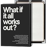 What If It All Works Out Canvas Wall Art Inspirational Quotes Vogue Prints Painting Minimalist Black And White Posters Bedroom Decor for Living Room Kitchen Wall Decor 12x16in Unframed