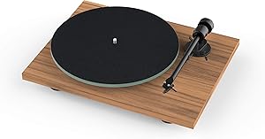 Pro-Ject T1 BT Turntable with Built-in Preamp and Bluetooth Transmitter (Satin Walnut)