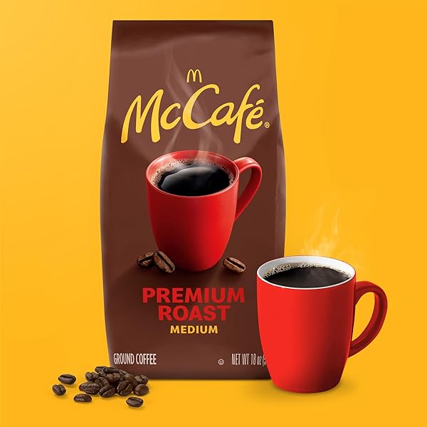 MCCAFE PREMIUM ROAST, GROUND COFFEE, MEDIUM ROAST, BAGGED, 18OZ.