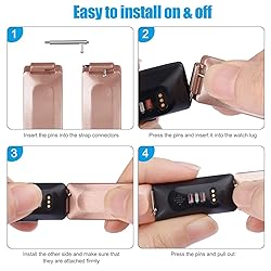 AK Soft TPU Wristbands Compatible with Fitbit