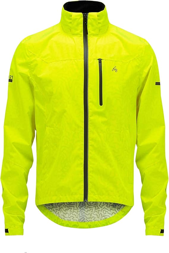 mens hi vis waterproof cycling jacket