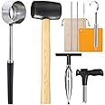 Coconut Opener, AMOHEE 10PCS Easy to Open Coconut Opener Tool Set Includes Coco Jack, Coconut Shell Opener, Scraper, Straw &