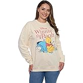Disney Women Crewneck Winnie the Pooh Eeyore Stitch Pullover Sweatshirt