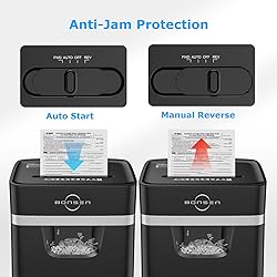 BONSEN 12-Sheet Paper Shredder for Home