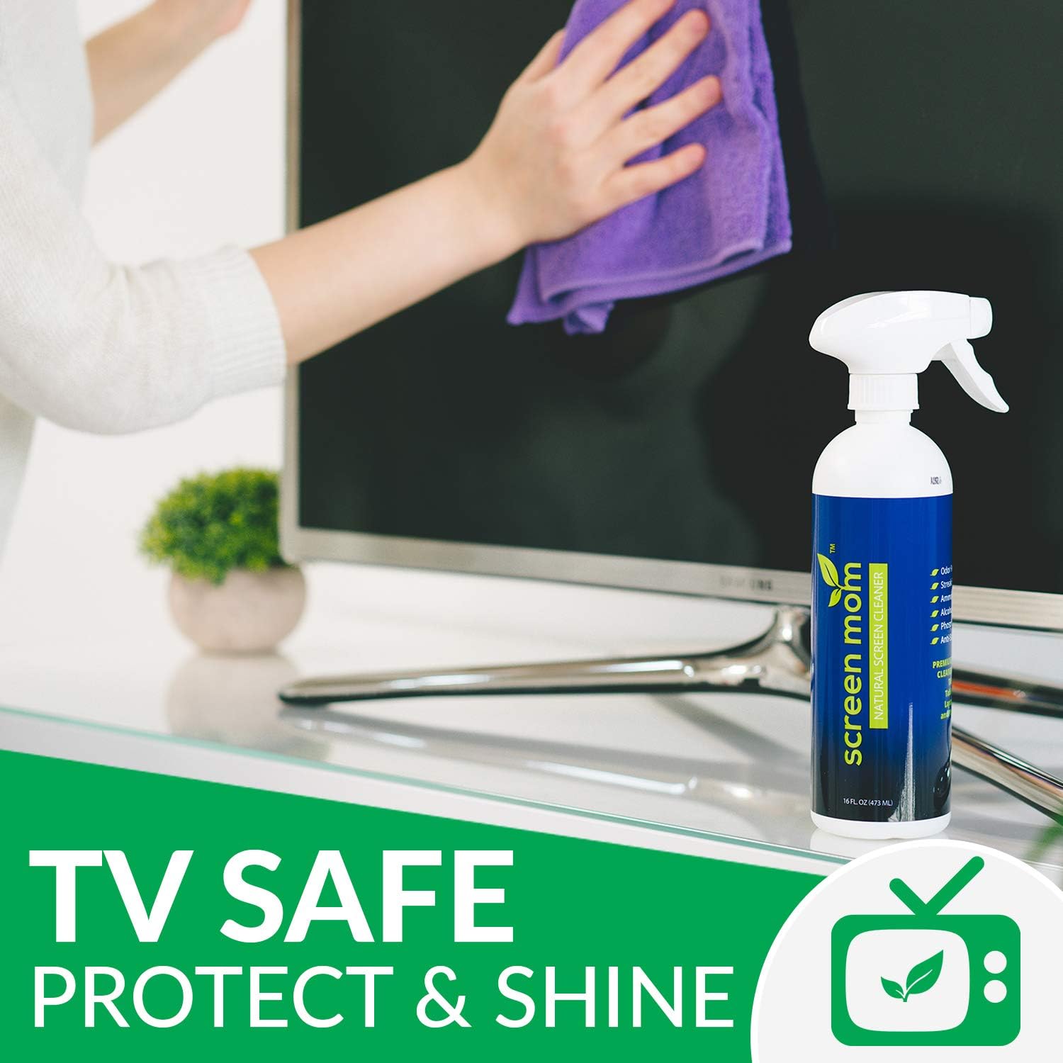 Screen Cleaner Kit - Best for LED & LCD TV, Computer Monitor, Laptop, and iPad Screens – Contains Over 1,572 Sprays in Each Large 16 Ounce Bottle – Includes Premium Microfiber Cloth: Computers & Accessories