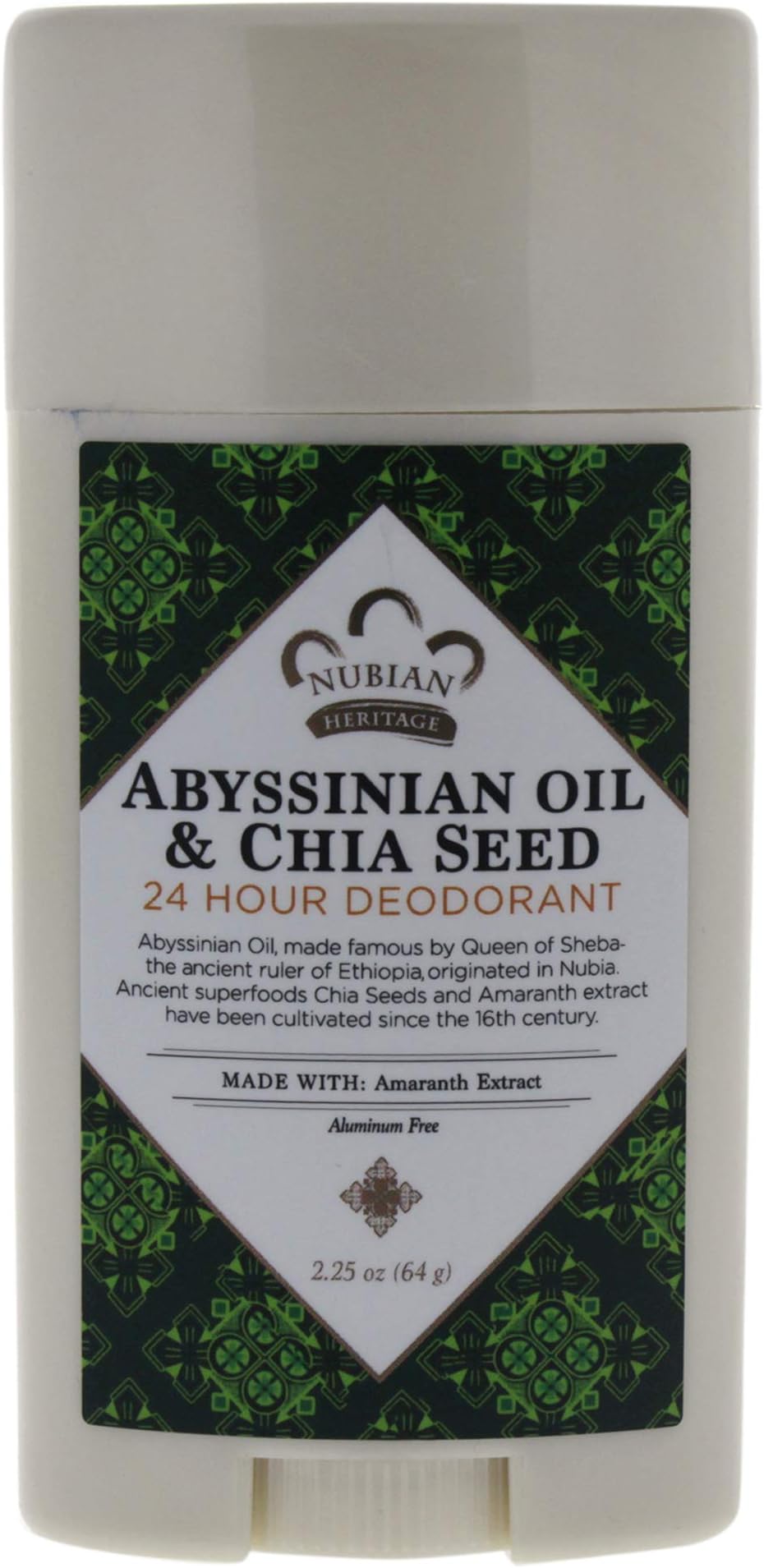 NUBIAN HERITAGE DEOD ABYSSINIA & CHIA 2.25OZ
