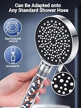 YEAUPE High Pressure Shower Head with Filter 6 Modes Handheld view 5
