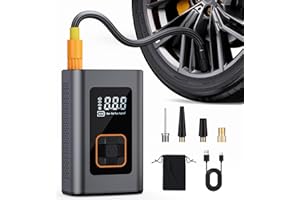 Tire Inflator Portable Air Compressor, 180PSI Cordless Portable Air Pump, 6X Faster Tire Pump for Car Tires, Portable Bike Pu