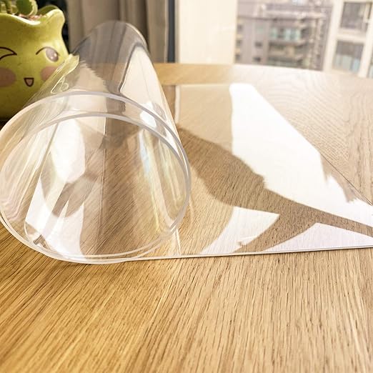 Amazon Com Linea Jia 12 24 Inch Tpu Clear Table Cover Protector Table Mat Desk Cover Table Protector For Dining Room End Table Cover Dresser Cover Children Painting Cover Pad Home Kitchen
