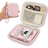CVVD Digital Camera Case for Kodak PIXPRO FZ55 FZ45 - Pink | Hard EVA Protective Shell, Fit CAMKORY Compact Digital Cameras, Compact for Travel and Daily Carry