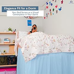 Mattress-Homes Ruffled Dorm Bed Skirt, Twin