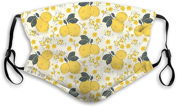 Download Colorful Yellow Lemons And Flowers Printing Fashion Mouth Mask Reusable Anti Dust Mask Unisex Face Mask Anti Smog Respirator With Activated Carbon Filter For Outdoor Activities Cycling Camping S Amazon Co Uk Diy Tools PSD Mockup Templates