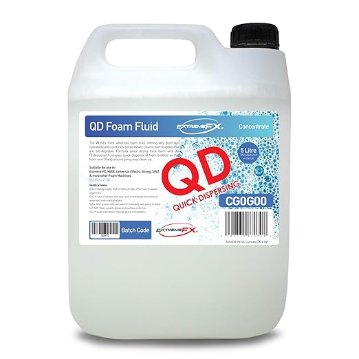 Foam Fluid Concentrate (1x5L) Foam machine fluid for use for foam parties or snow machine