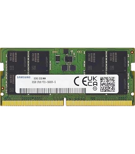 Samsung 32GB DDR5 4800MHz PC5-38400 CL40 SODIMM 2Rx8 Dual