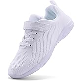 FUQIAO Girls White Cheerleading Shoes Lightweight Competition Tennis Shoes Women Hip Hop Gymnastics Dance Sneakers