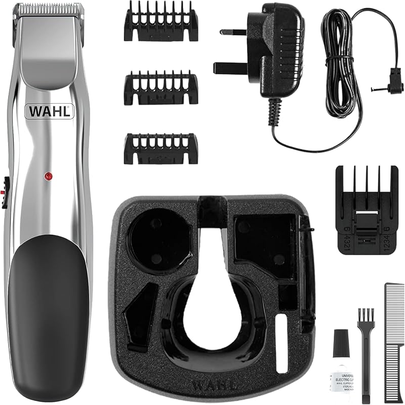 Wahl Groomsman Rechargeable Beard Trimmer Cordless Mens Grooming Kit
