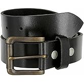 One Piece Full Grain Buffalo/Oil Tanned Leather Belt Strap or Belt, 1-1/2" (38mm) & 1-3/8"(35mm) Wide