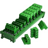 DIN Rail Mount 30A/300V 8x4 Position Pluggable Terminal Block Distribution Module