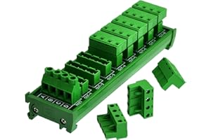 DIN Rail Mount 30A/300V 8x4 Position Pluggable Terminal Block Distribution Module