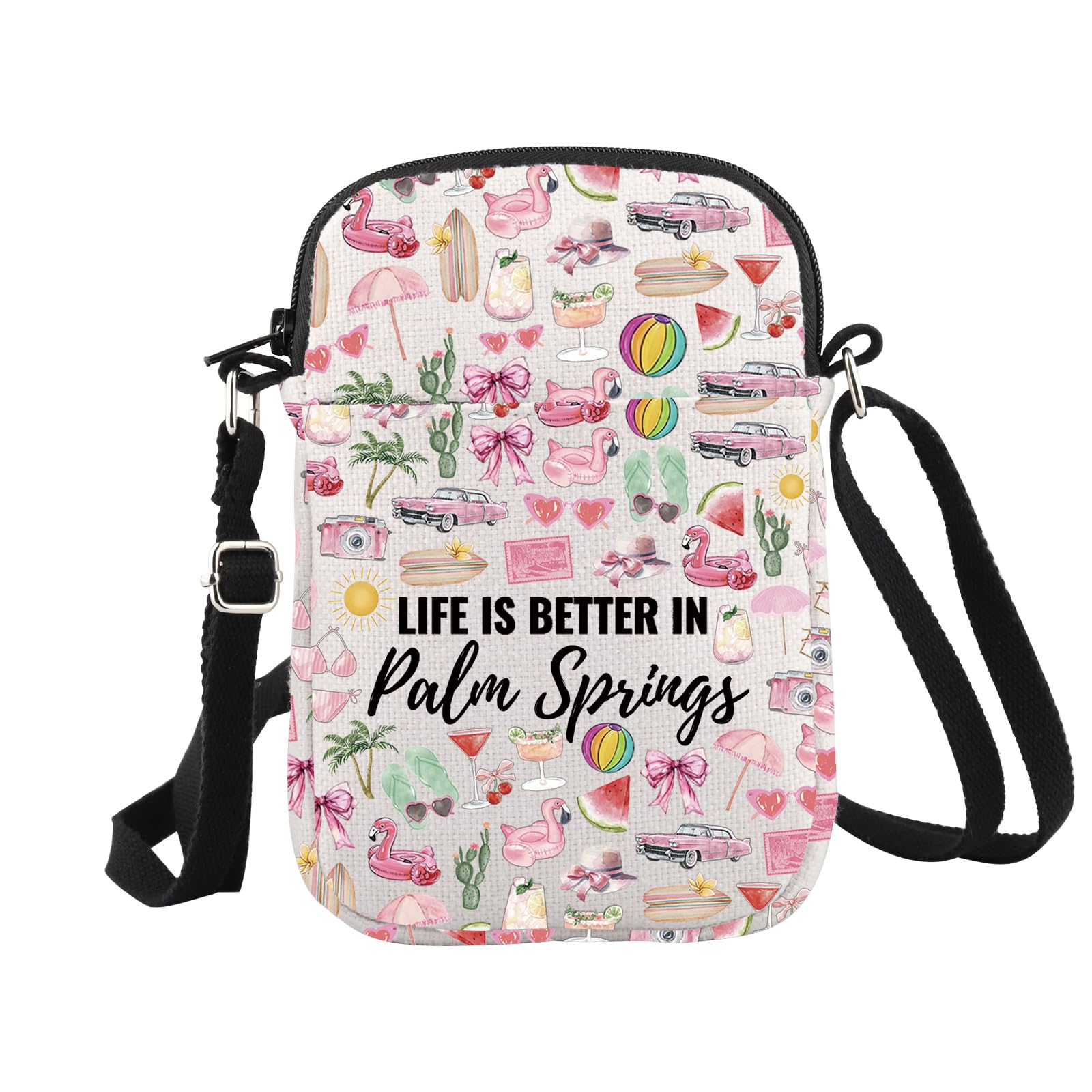 Palm Springs Gifts for Women Palm Springs Party Gift Life is Better in Palm Springs Travel Gift Makeup Bag (in Palm Springs CR EU) — image 1