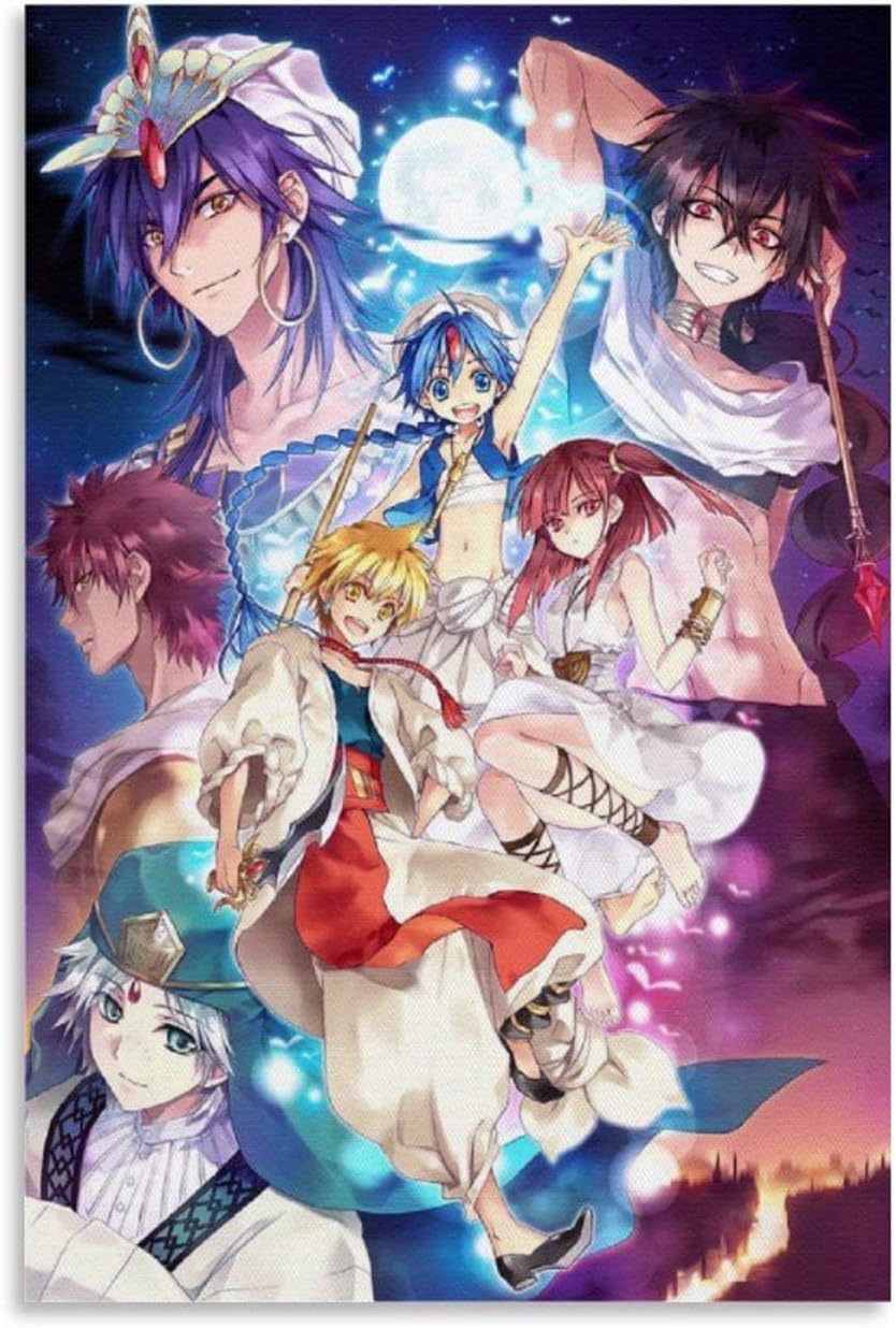 Magi The Labyrinth Of Magic Saison 2 Amazon.com: XIAOG Anime Magi The Labyrinth of Magic 2 Poster Decorative