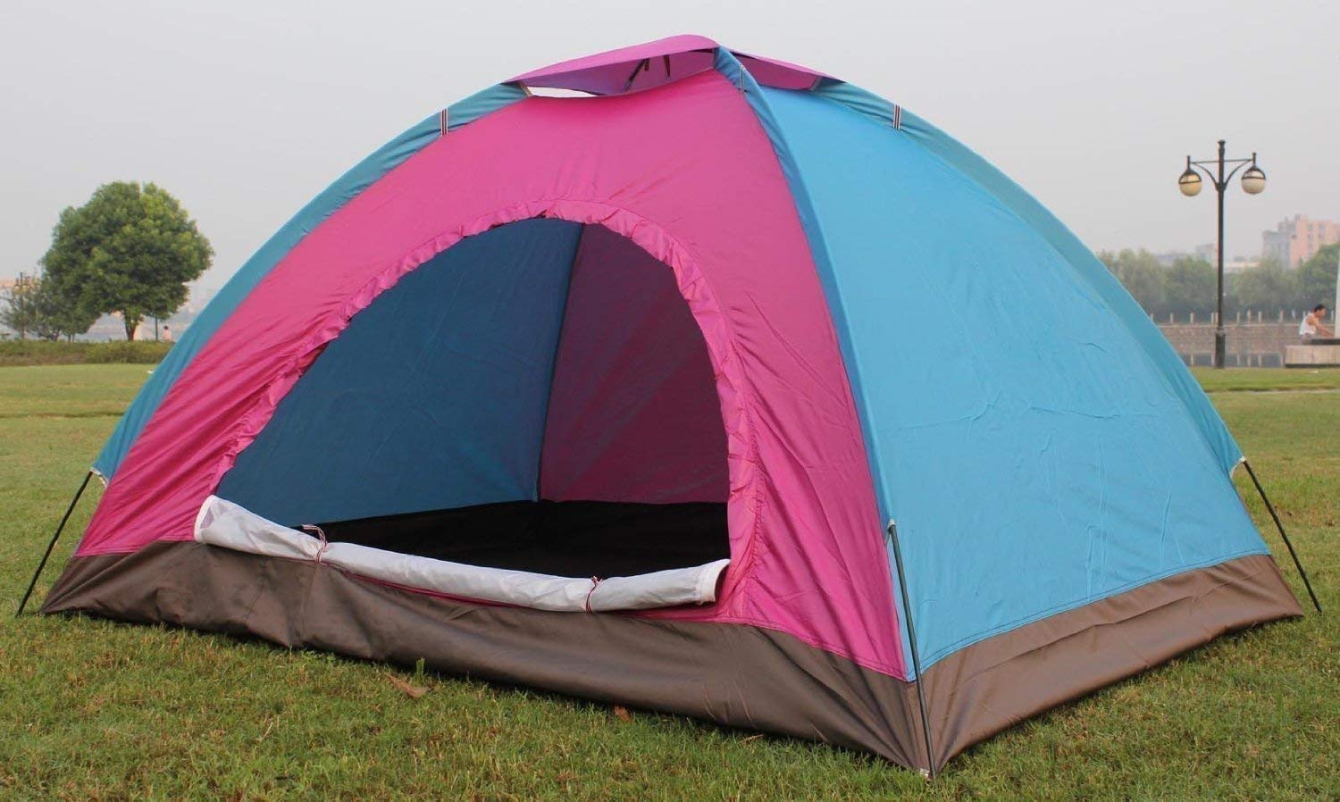 Divyog Multi Color Picnic Camping Portable Waterproof Tent 4 Person