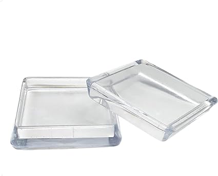Enkotrade 4 Stück Möbeluntersetzer für eckige Möbelfüße, 50x50 mm
