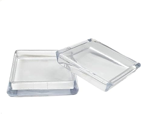 Enkotrade 4 Stück Möbeluntersetzer für eckige Möbelfüße, 50x50 mm