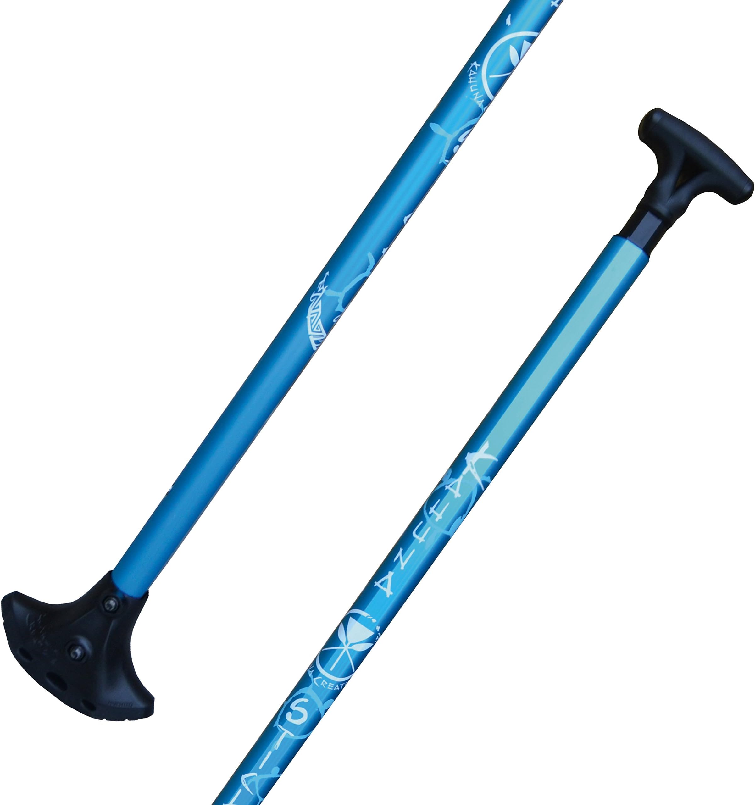 Kahuna Creations Longboards Big Stick Adjustable Kalani Light Blue Longboard Paddle by Kahuna Creations