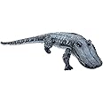 Realistic 46" Alligator Toy Float Funny and Cute. Also Serves as a Duck Deterrent for Lakes and Pool Areas. Perfect for Luau, Safari, or Jungle Party Decorations and Animal-Themed Birthday Parties.