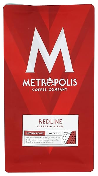 METROPOLIS COFFEE COMPANY, COFFEE REDLINE ROAST WHOLEBEAN, 10.5 OUNCE