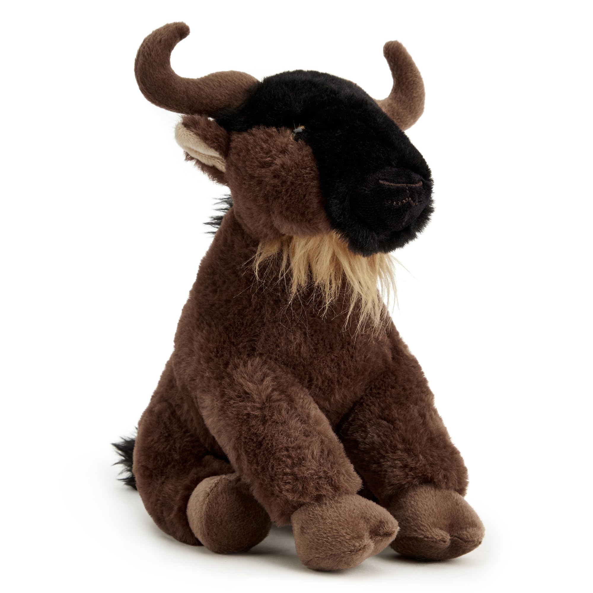 Zappi Co Wilhelmina the Wildebeest Plush Toy (22cm) Gnu Great Migration Mate - Soft, Cuddly, 100% Recycled - Savanna Stampeder