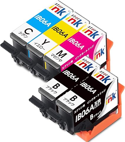 Amazon Epson Ib06cl5a Ib06ka エプソン 互換 インク カートリッジ めがね Ib06 5色セット Px S5010 Starink Starink インクカートリッジ 通販