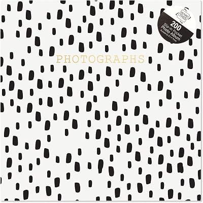 Tallon Tallon White with Black Spots 6x4 Photo Album 100 Slip In Pockets