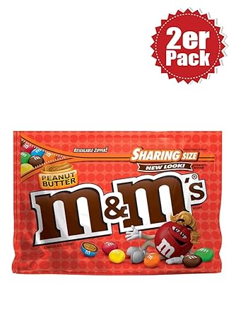 M&M's Erdnussbutter und Schokolade - 2er Pack (2x272g)