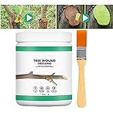 Tree Wound Sealer, Tree Pruning Sealer, Tree Grafting Supplies, Tree Wound Sealer Healing Paste, Bonsai Cut Paste, Pruning Sealer And Tree Wound Dressing for Trees, Shrubs, Roses (1Pcs*100g +1*Brush)