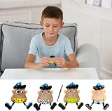 Humdcdy 4Pcs Hair Plucking Toy Keychain Funny Novelty Gag Toy for Parties view 3