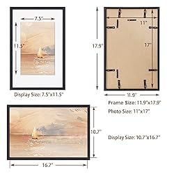 11x17 Oak Wood Picture Frame in