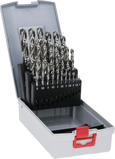 Bosch Professional 25pc HSS-G ProBox Drill Bit Set DIN 338 Ø 1–13 mm