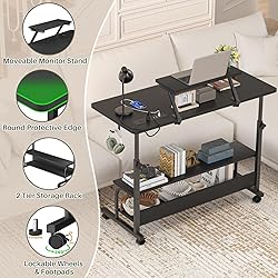 Height Adjustable Standing Desk with Power Outlets