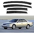 IG Window Visor for Toyota Camry 1997-2001, Rain Guard Tape-On Extra Durable Sun Wind Side Vent Window Deflector Mugen Style, 1997 1998 1999 2000 2001