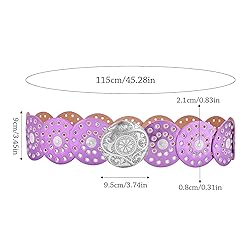 Dazzleimart Hollow Disc Belt Western Style