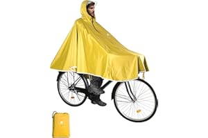 ANYOO Waterproof Rain Poncho Bike Bicycle Rain Capes Lightweight Compact Reusable for Adults
