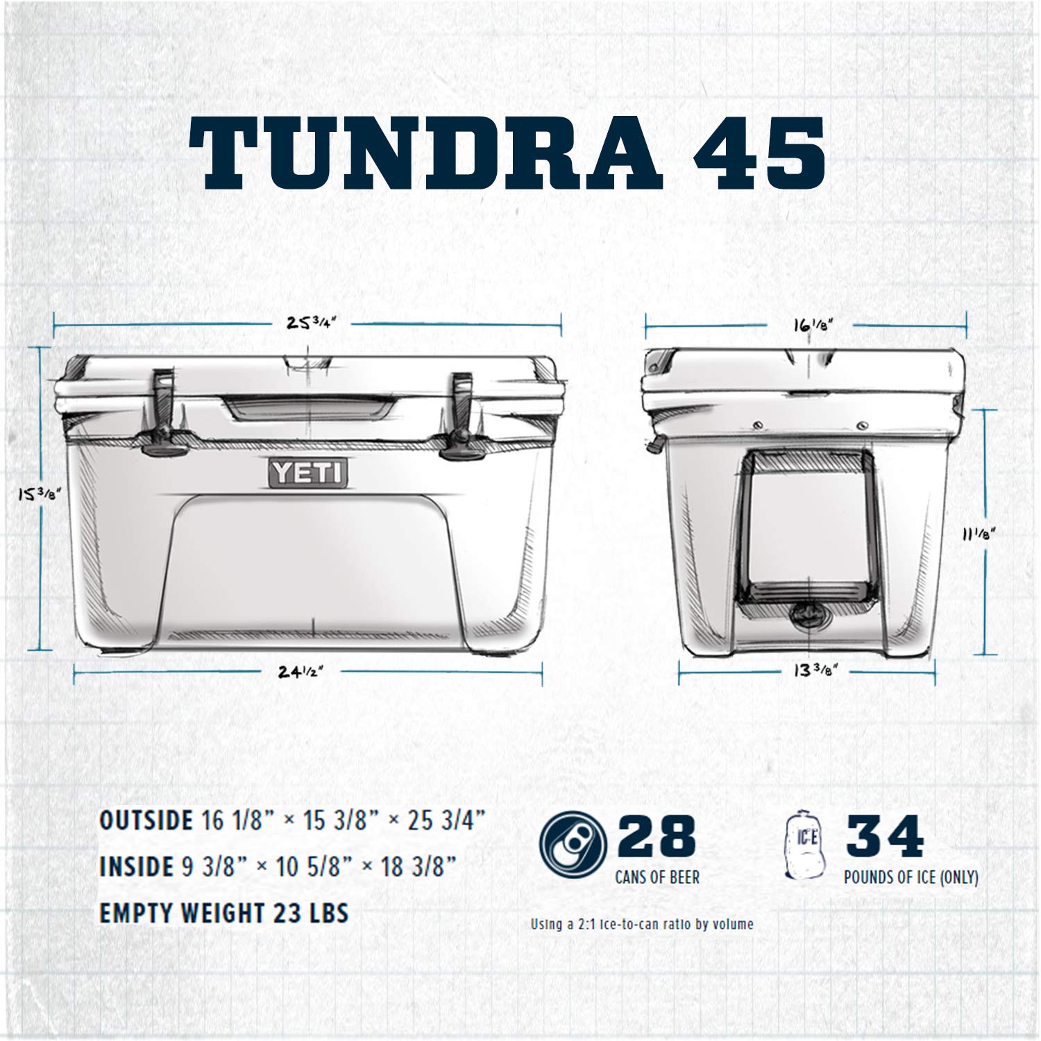 Enfriador YETI Tundra 45, Coral