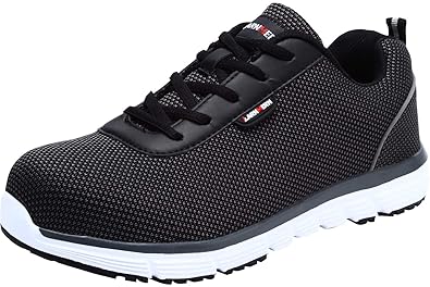 LARNMERN Damen Sicherheitsschuhe,LM-8038 SRC atmungsaktive leichte reflektierende Rutschfeste Arbeitsschuhe