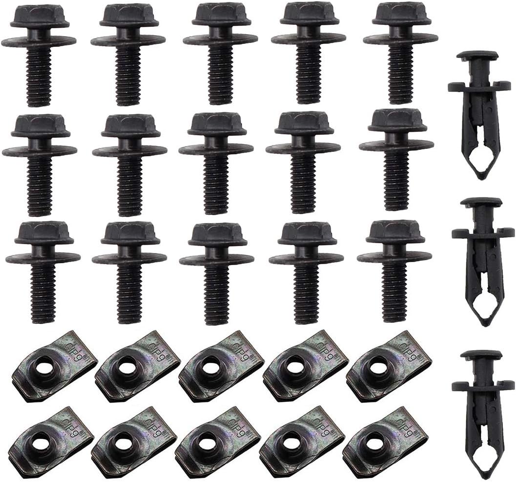 Engine Splash Shield Bolts Clips Hardware Kit for Nissan 350z 370z