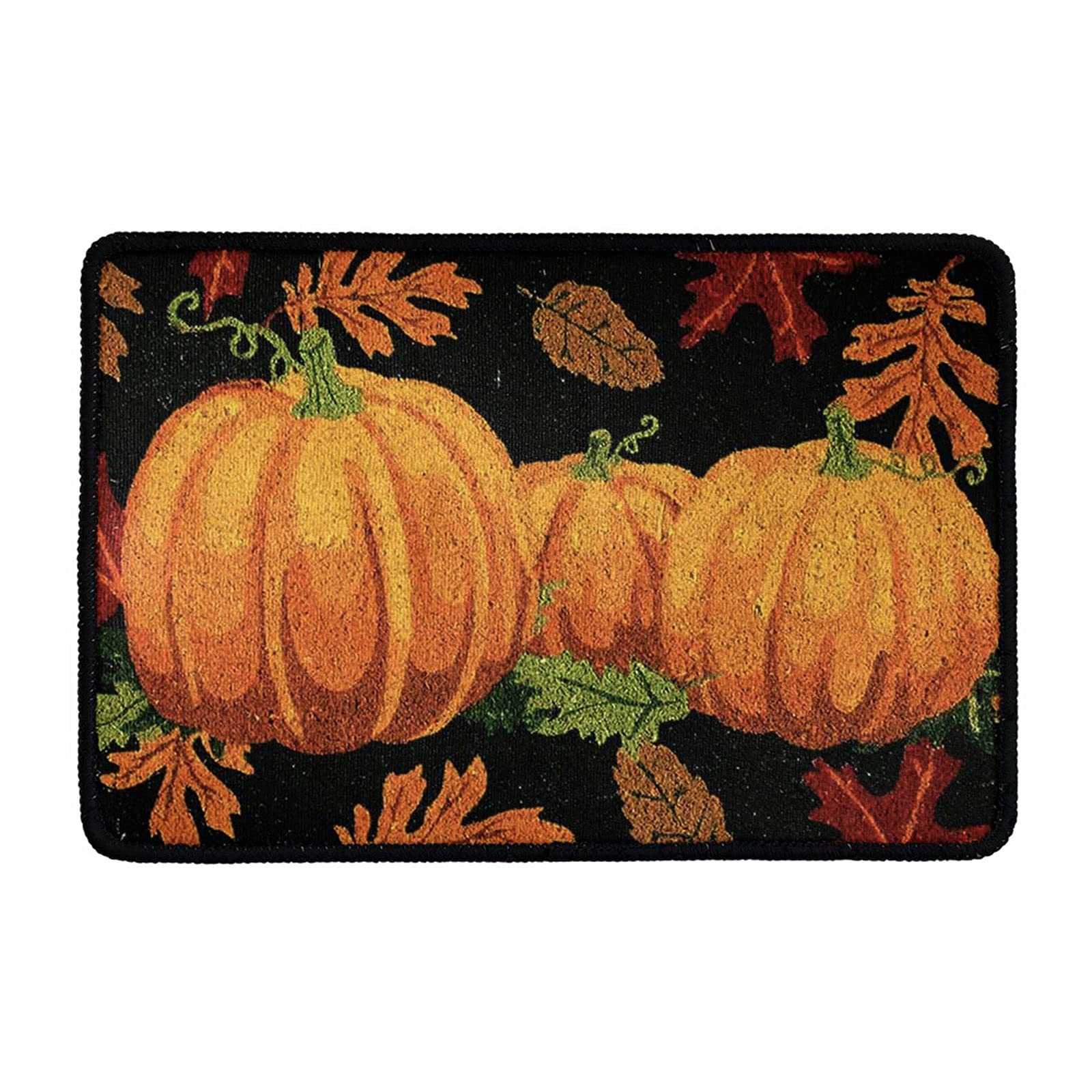 NETILGEN Pumpkin Entrance Door Mats for Halloween Front Door,Door Mats inside,Heavy Duty Non-slip Doormats,Shoes Scraper,Waterproof Rubber Mat