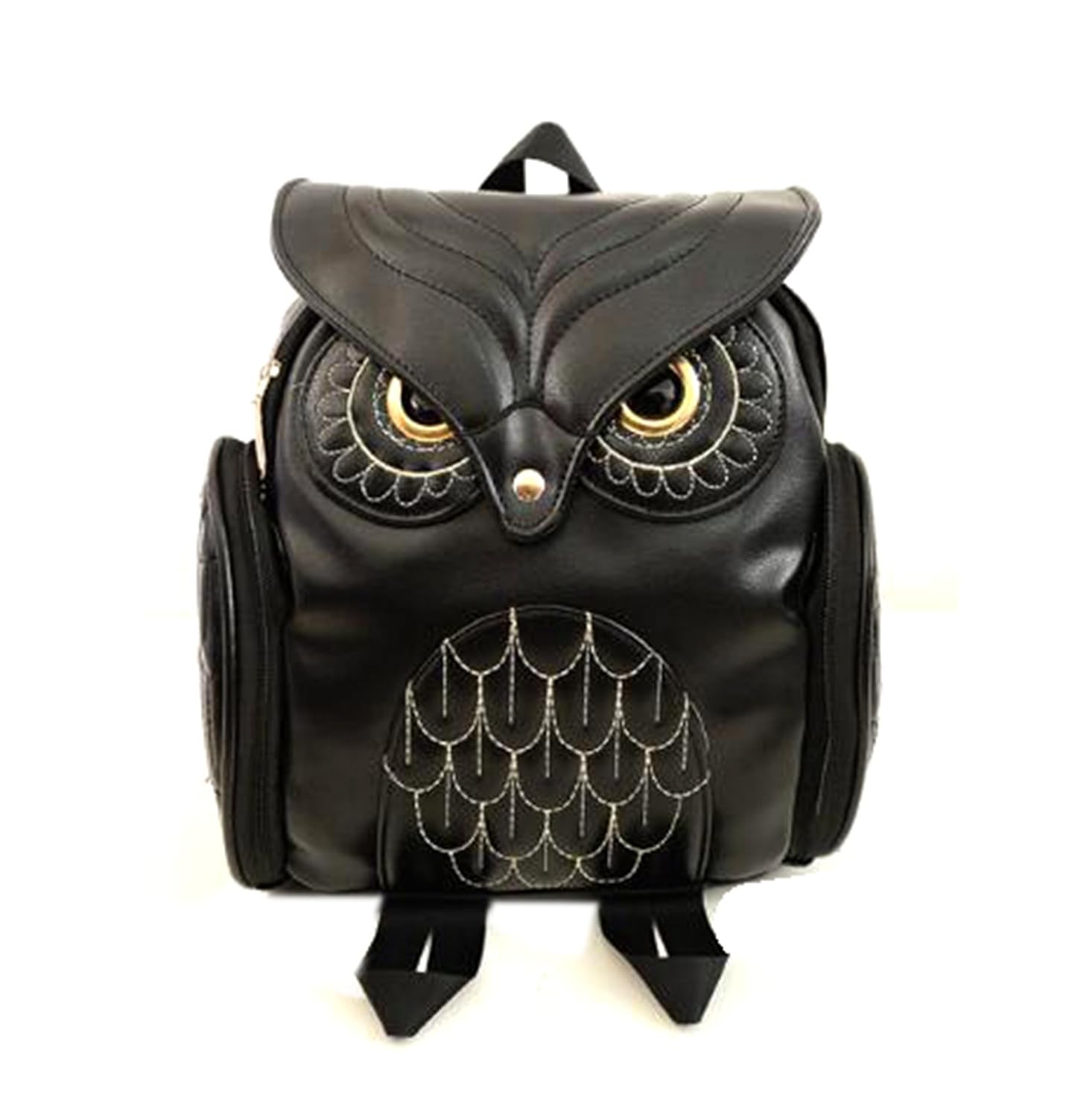 di grazia pu owl design 3d backpacks(black, black-owl-backpack)