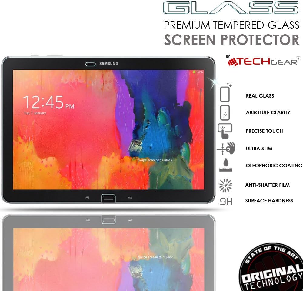 TECHGEAR GLASS Edition fits Samsung Galaxy Tab Pro 12.2 (SM-T900 / SM-T905) - Genuine Tempered Glass Screen Protector Guard Cover - Image 3